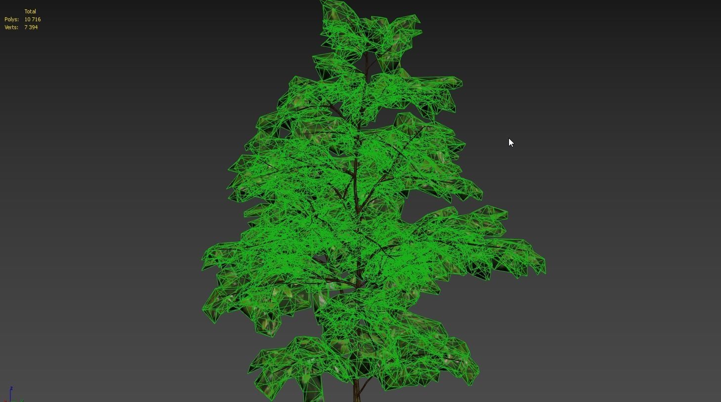 Low Poly Tree Stylish Low-poly 3D model_3