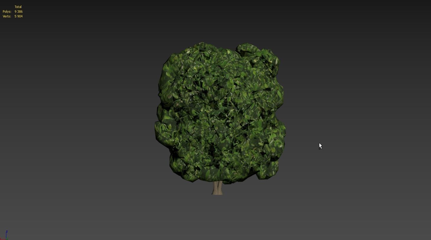 Low Poly Tree Stylish Low-poly 3D model_2