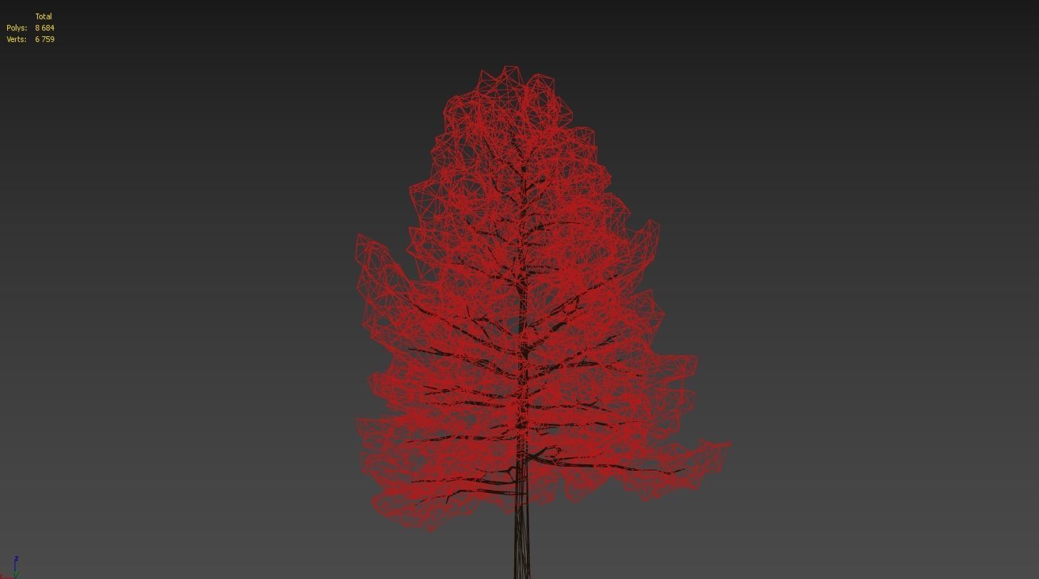 Low Poly Tree Stylish Low-poly 3D model_3