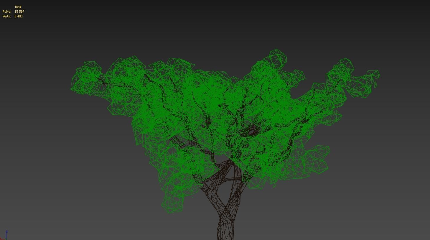Low Poly Tree Stylish Low-poly 3D model_3