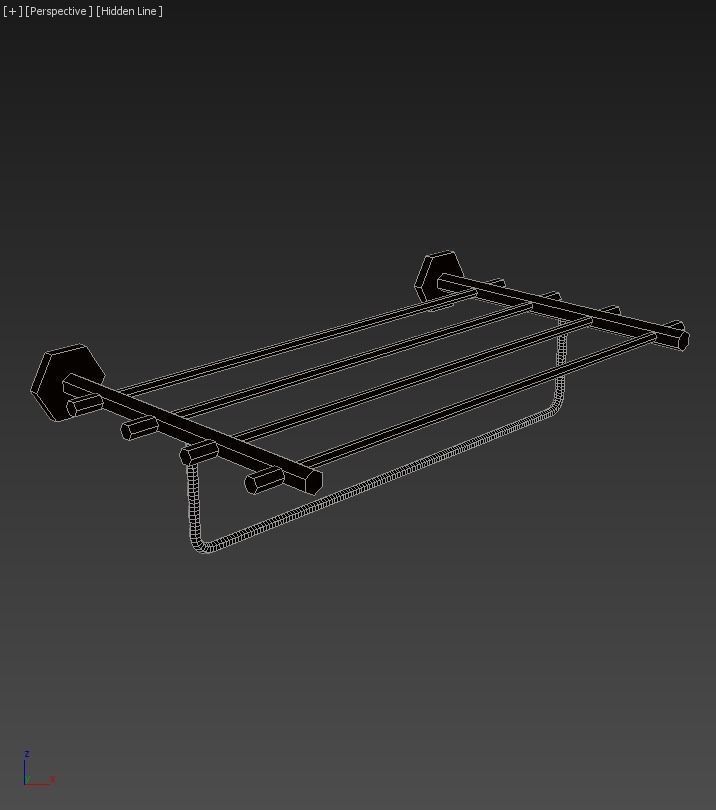 Orchid Towel Shelf 3D model_3
