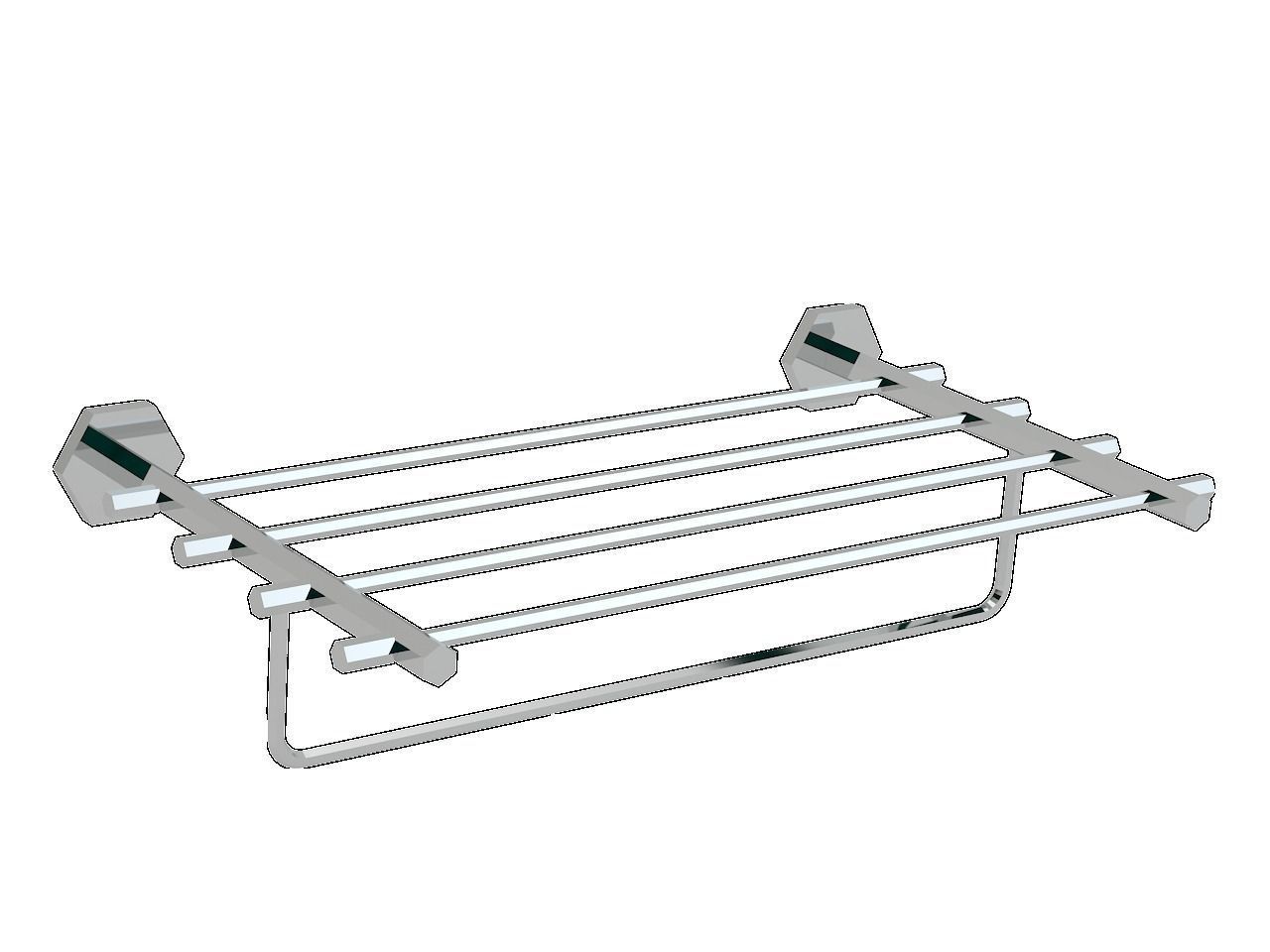Orchid Towel Shelf 3D model_0