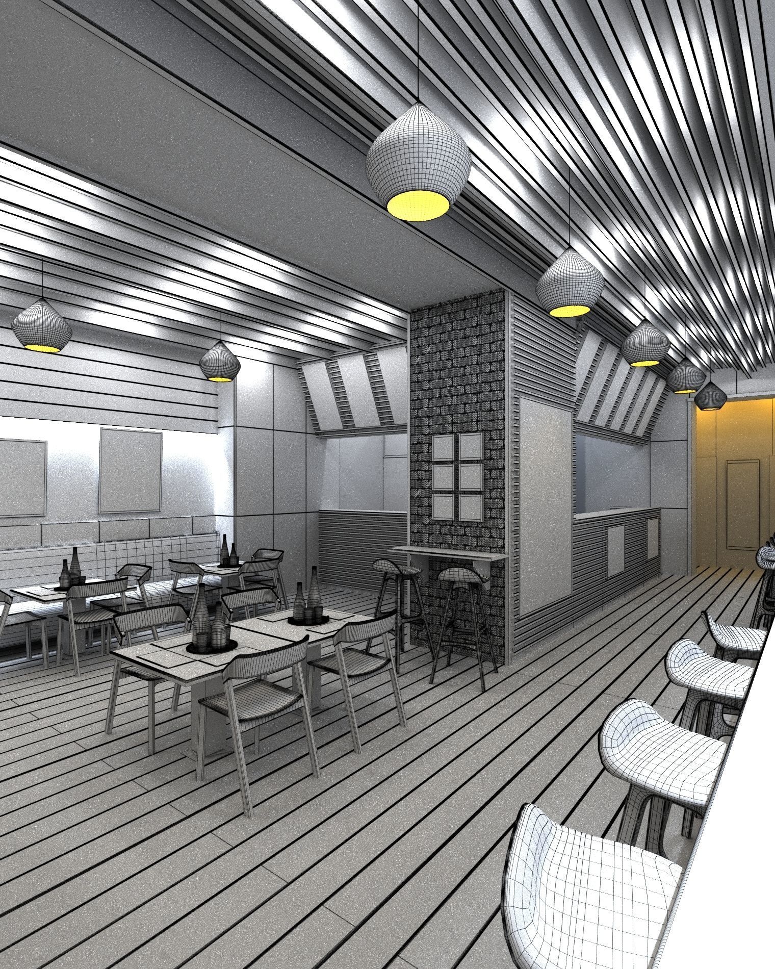 Fast food 02 3D model_8