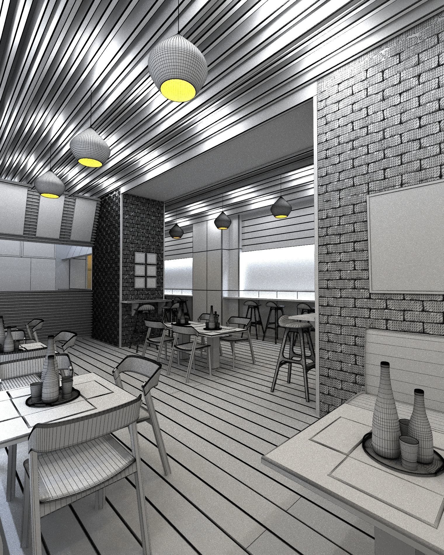 Fast food 02 3D model_7