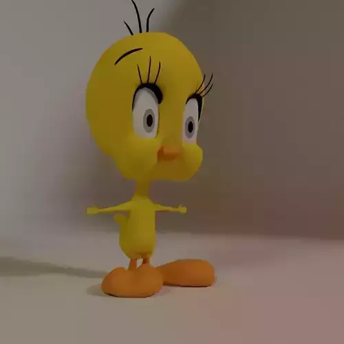 Tweety Bird Low-poly 3D model