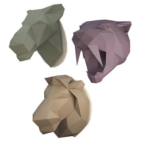 Sculpture  Wild Animals Marokka 3D model