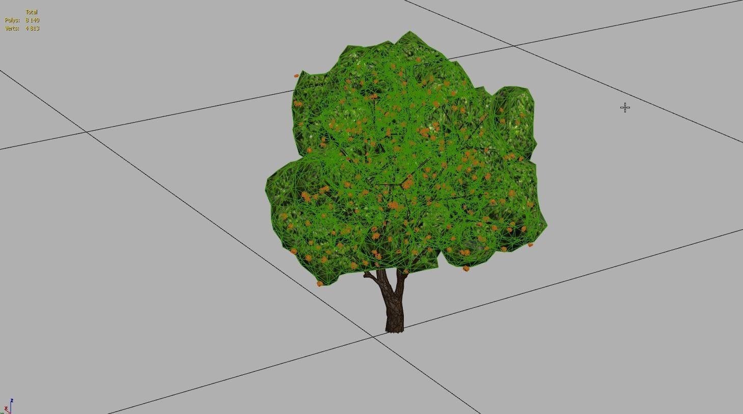 Low Poly Tree Stylish Low-poly 3D model_2