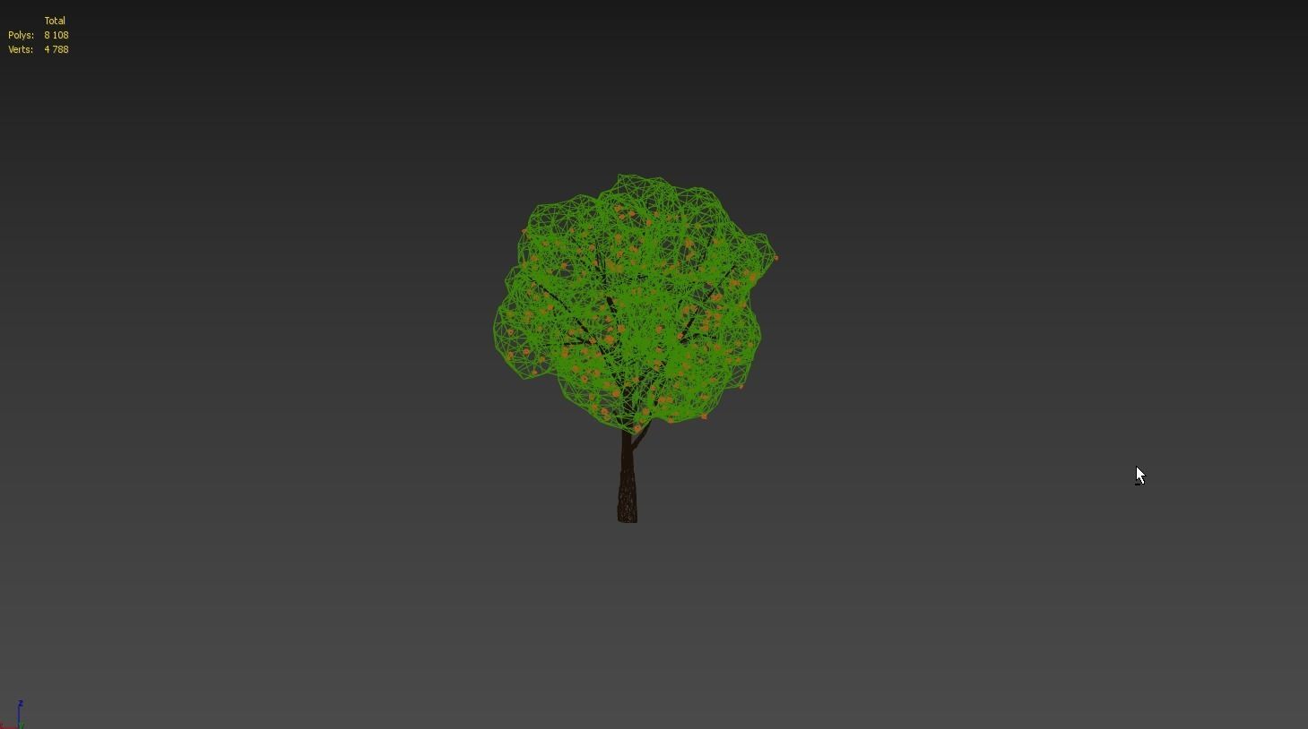 Low Poly Tree Stylish Low-poly 3D model_1