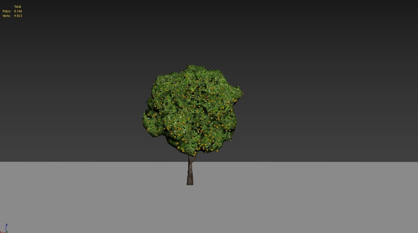 Low Poly Tree Stylish Low-poly 3D model_3