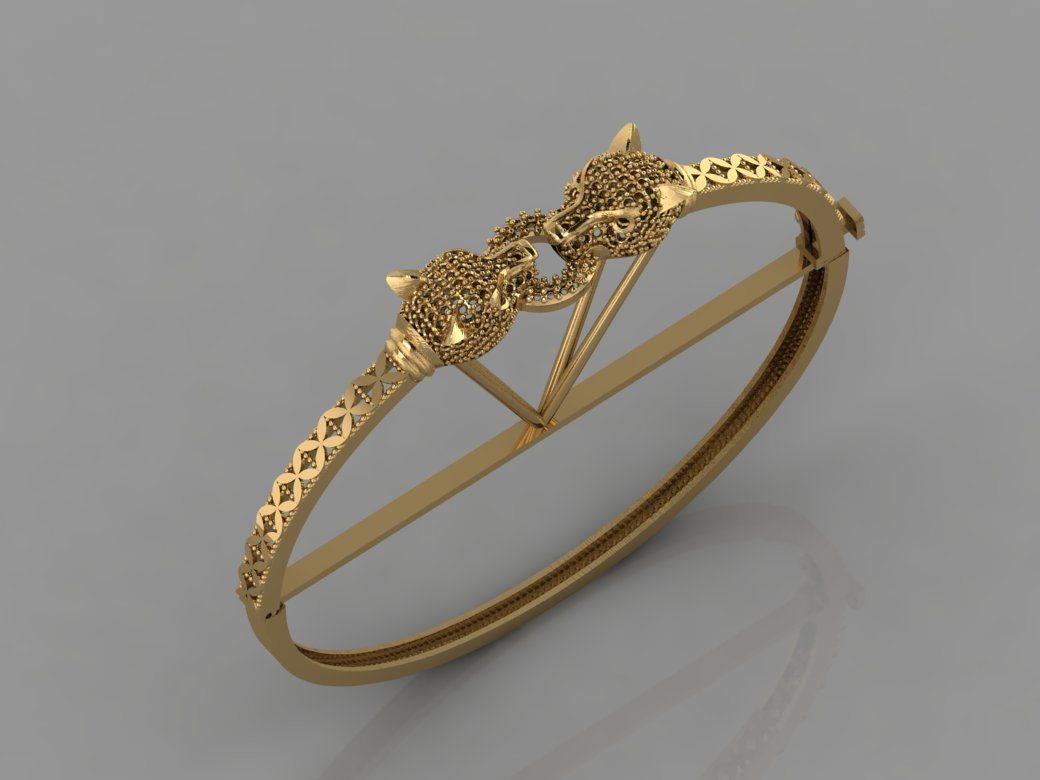GC GOLD BRC021- Diamond BRACELET 3D print model_1