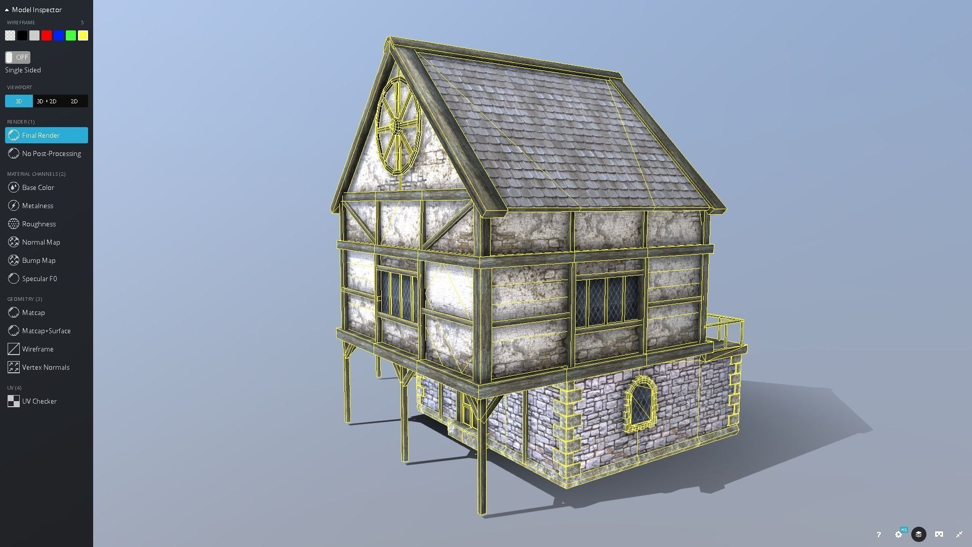 Medieval Blacksmith Low-poly 3D model_4