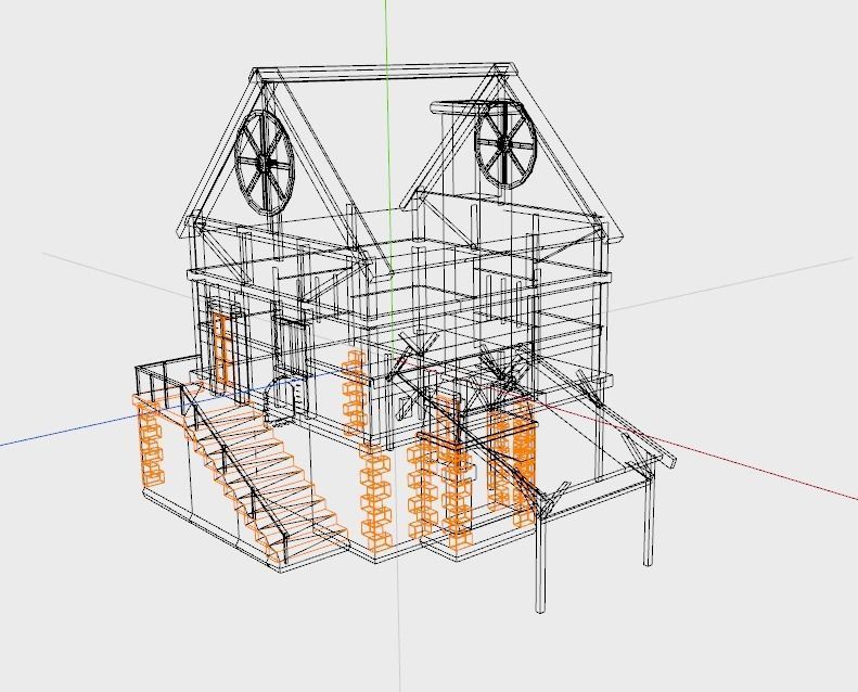 Medieval Blacksmith Low-poly 3D model_11