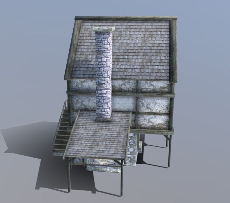 Medieval Blacksmith Low-poly 3D model_10