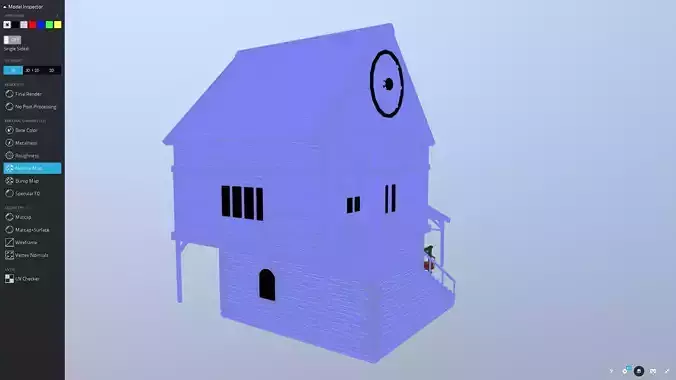 Medieval Blacksmith Low-poly 3D model