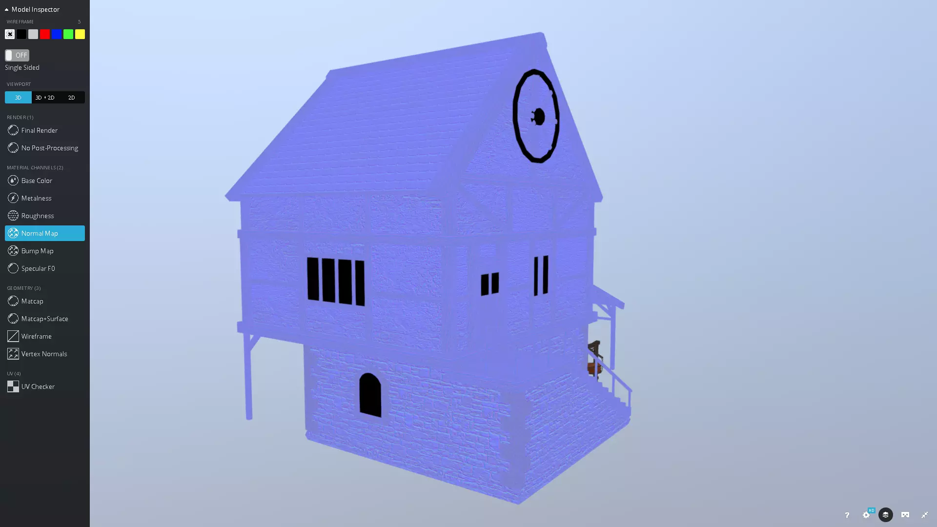 Medieval Blacksmith Low-poly 3D model_0