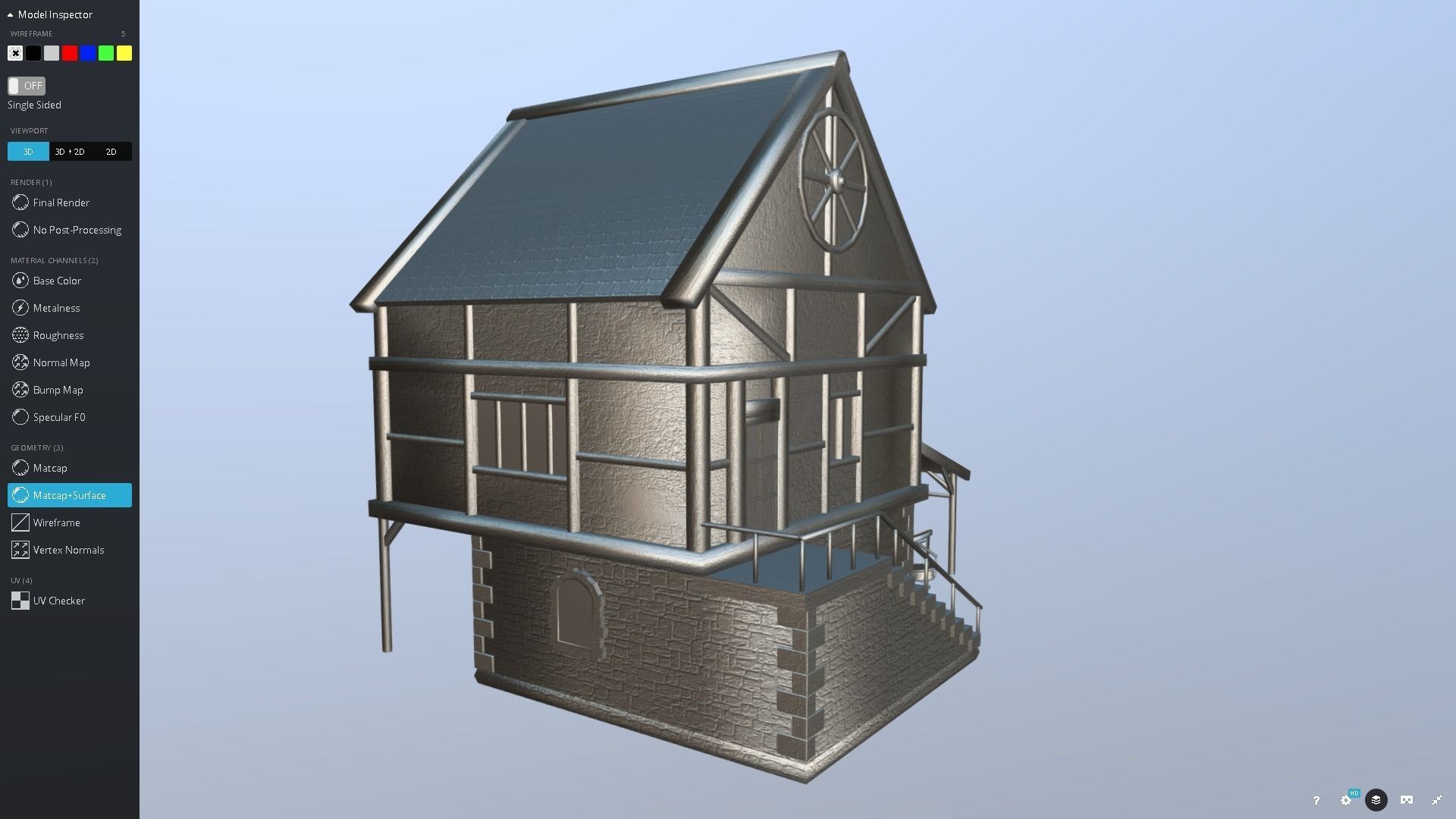 Medieval Blacksmith Low-poly 3D model_2