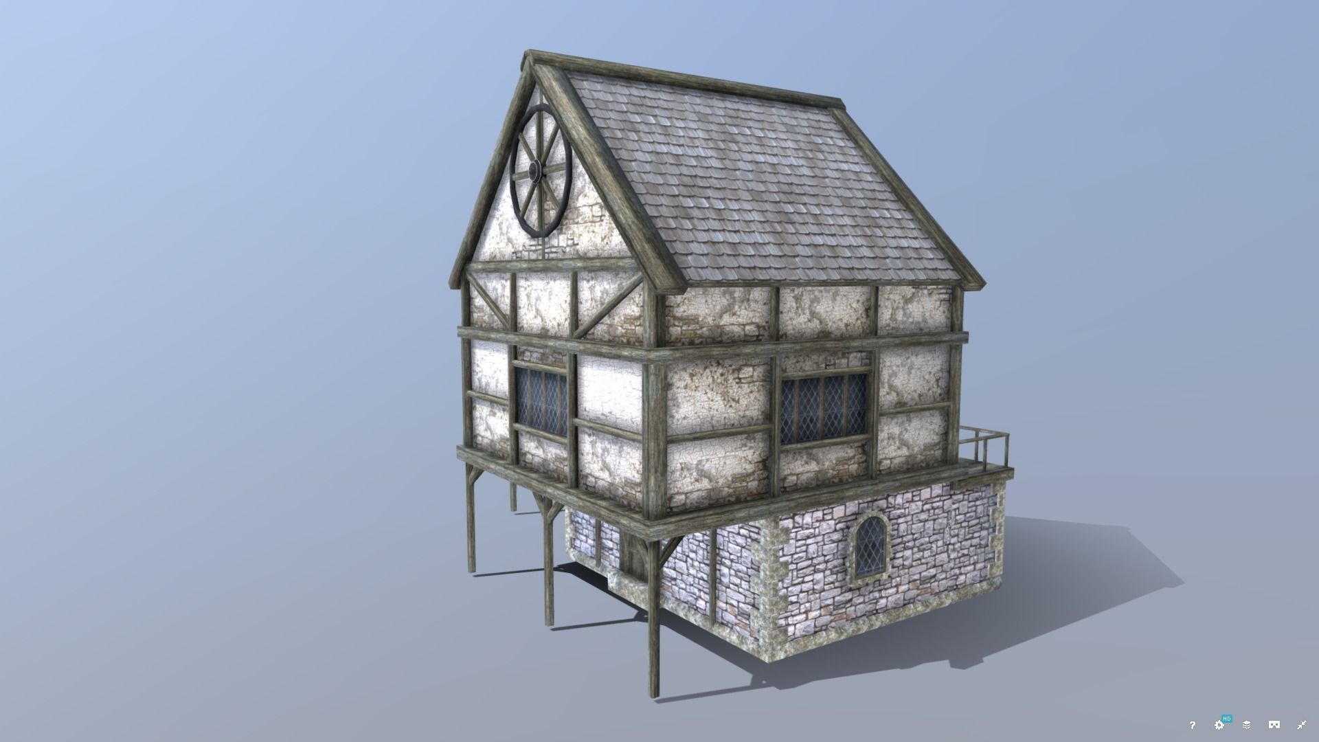 Medieval Blacksmith Low-poly 3D model_3