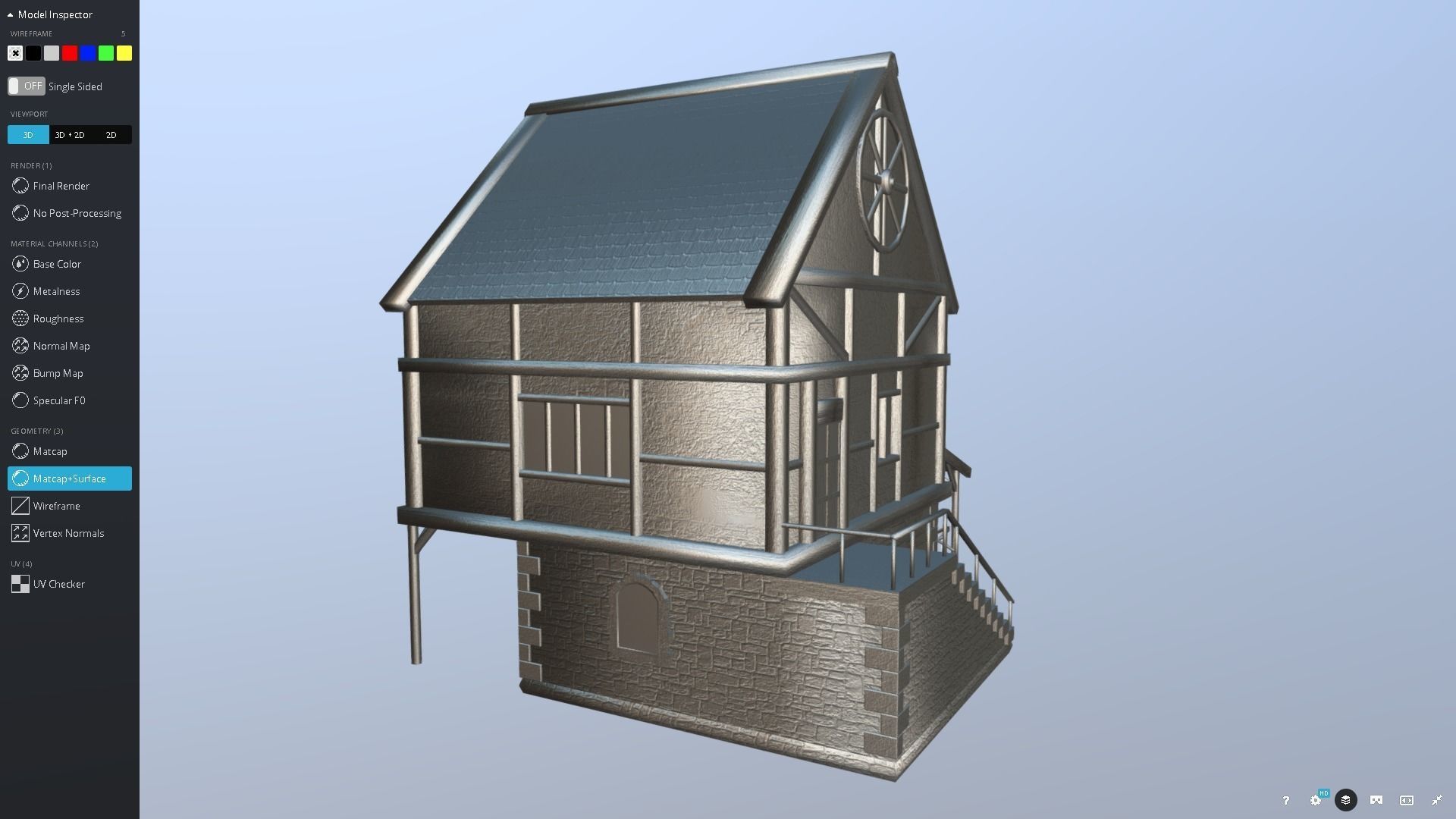 Medieval Blacksmith Low-poly 3D model_5