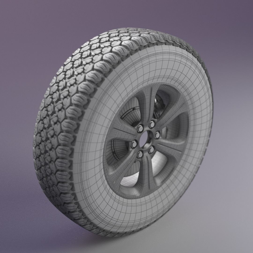 Wheel T70 Lima Caucho 3D model_6