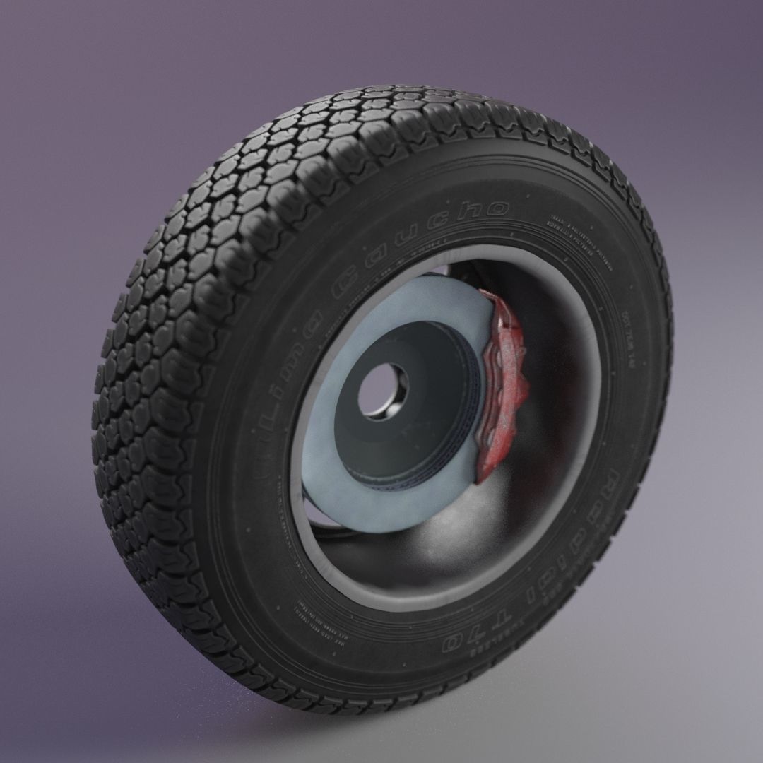 Wheel T70 Lima Caucho 3D model_4