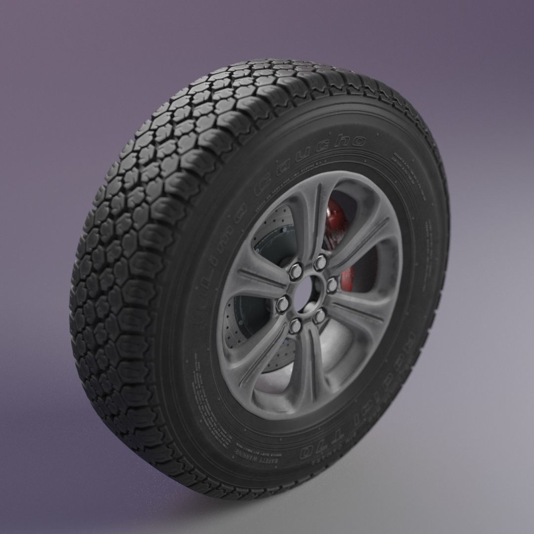 Wheel T70 Lima Caucho 3D model_5