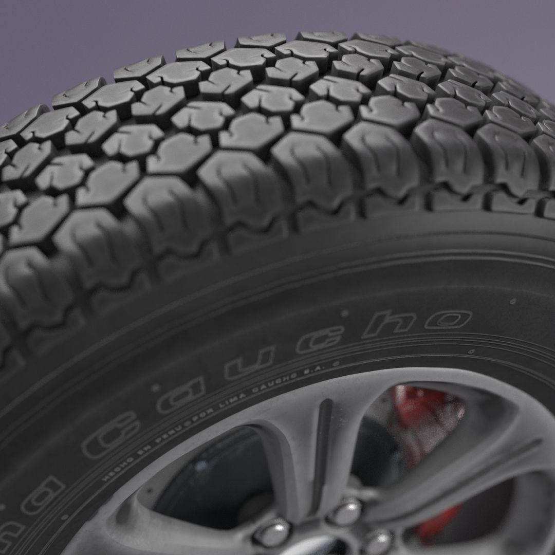 Wheel T70 Lima Caucho 3D model_3