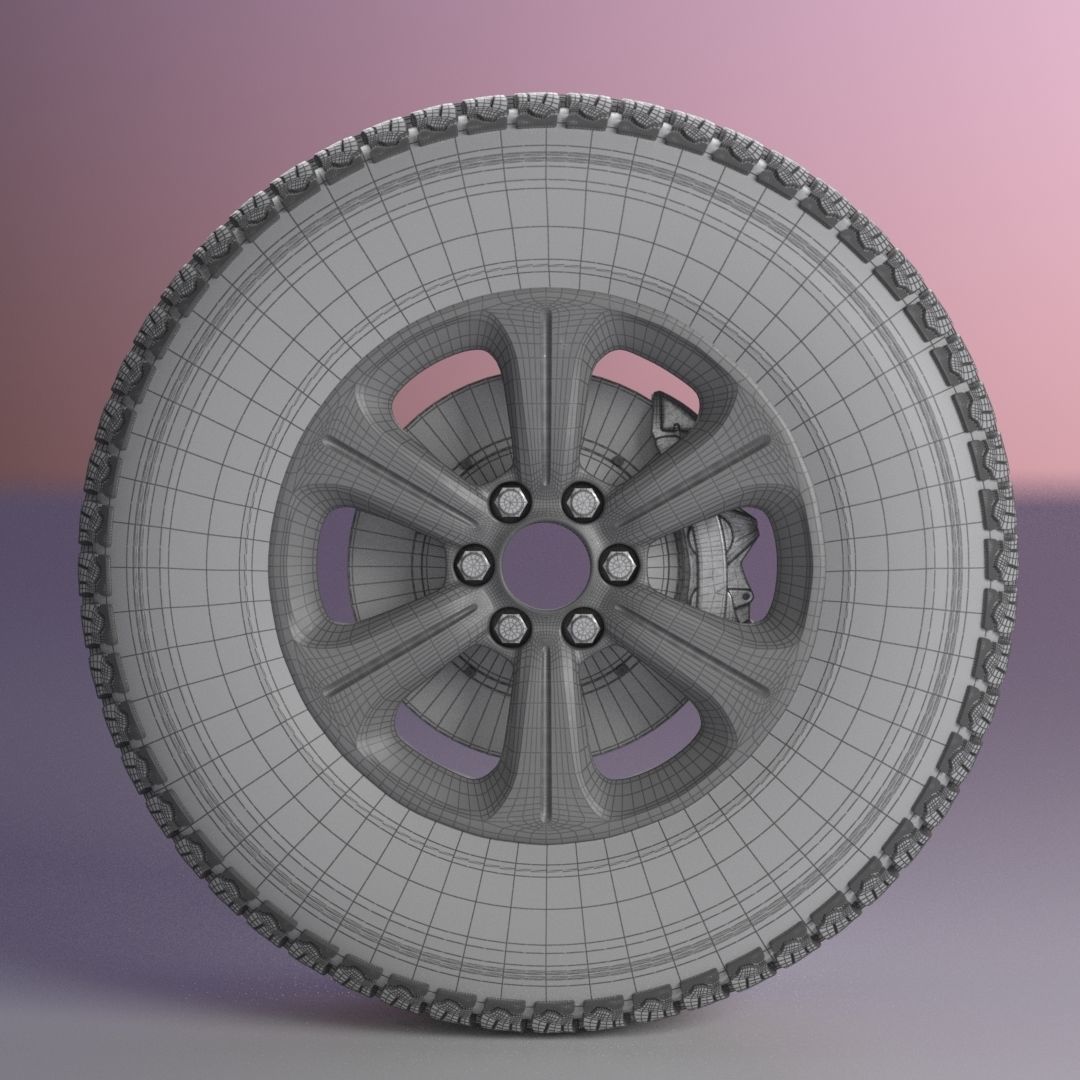 Wheel T70 Lima Caucho 3D model_7