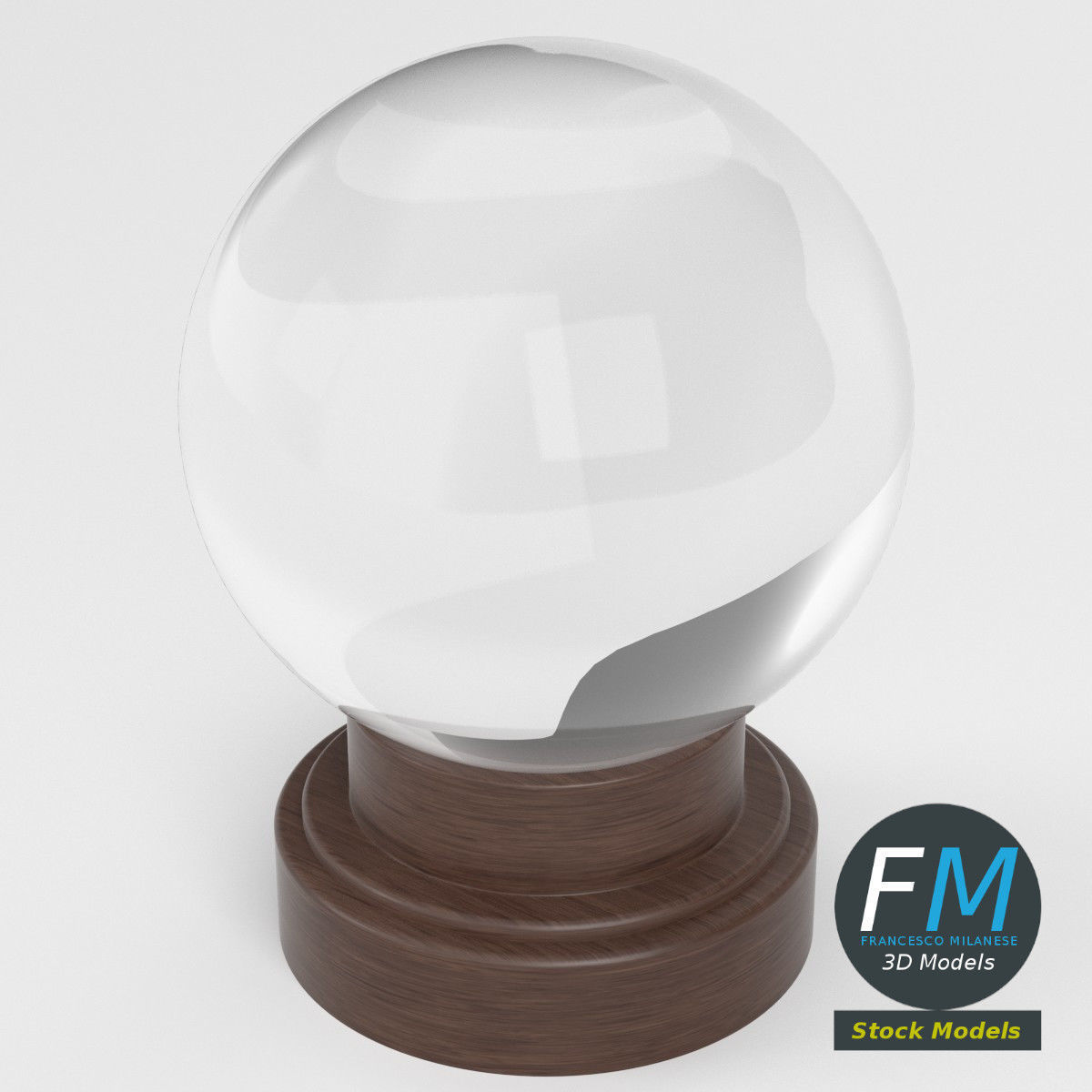 Orbuculum crystal sphere 3D model_3