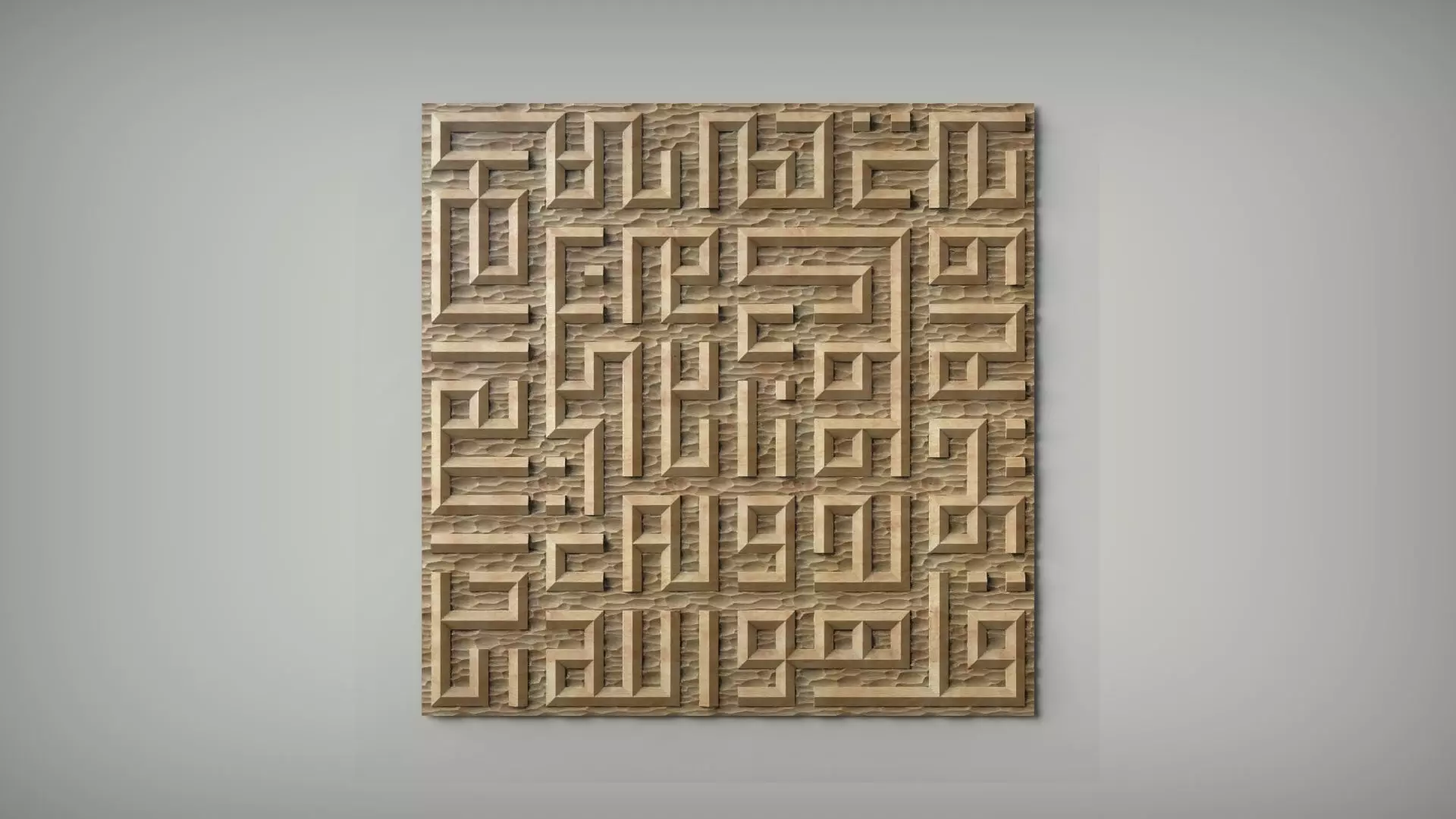 Surah Al-Ikhlas Kufi Calligraphy 3D STL Model 3D print model