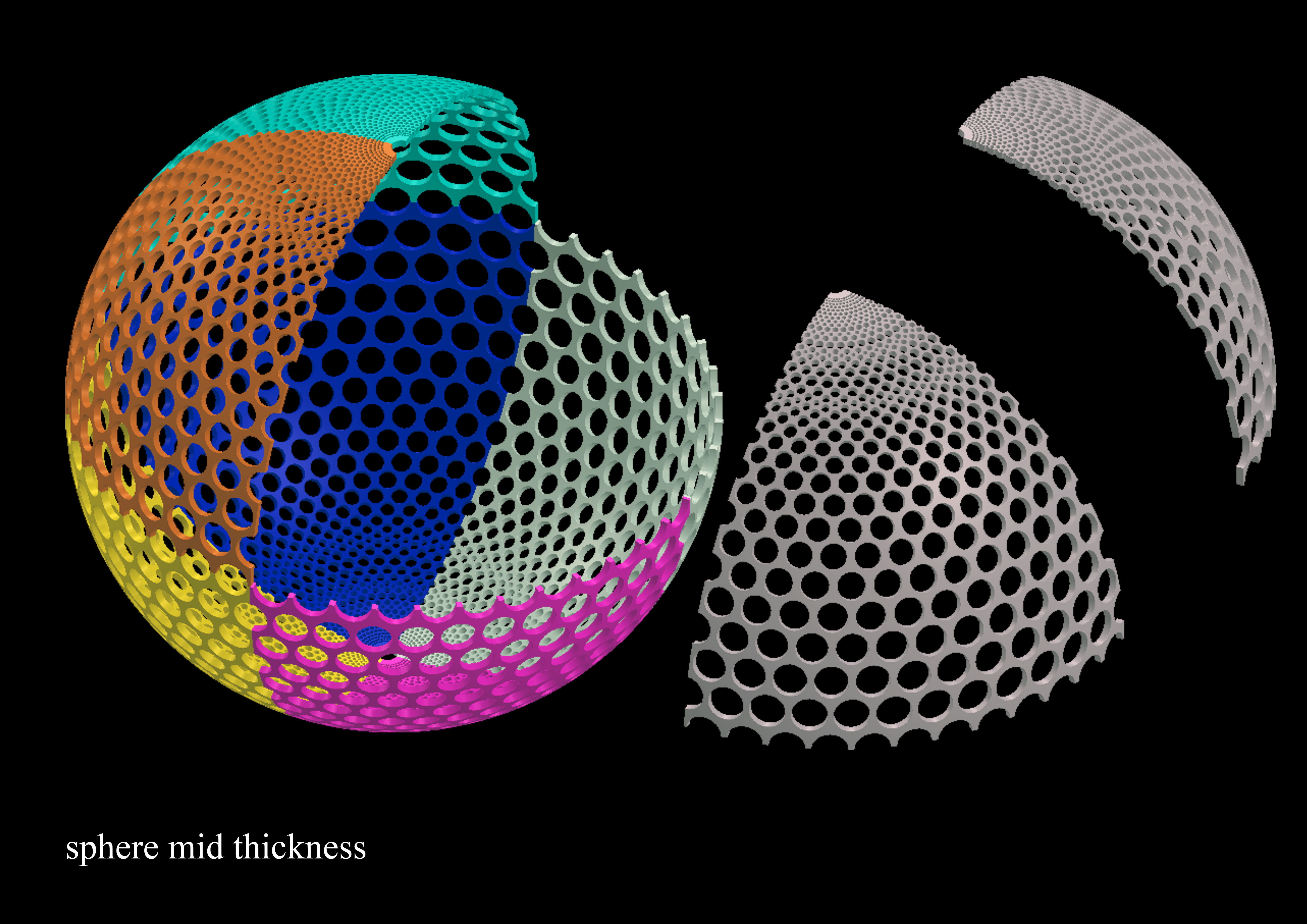 sphere dome 3D model_4