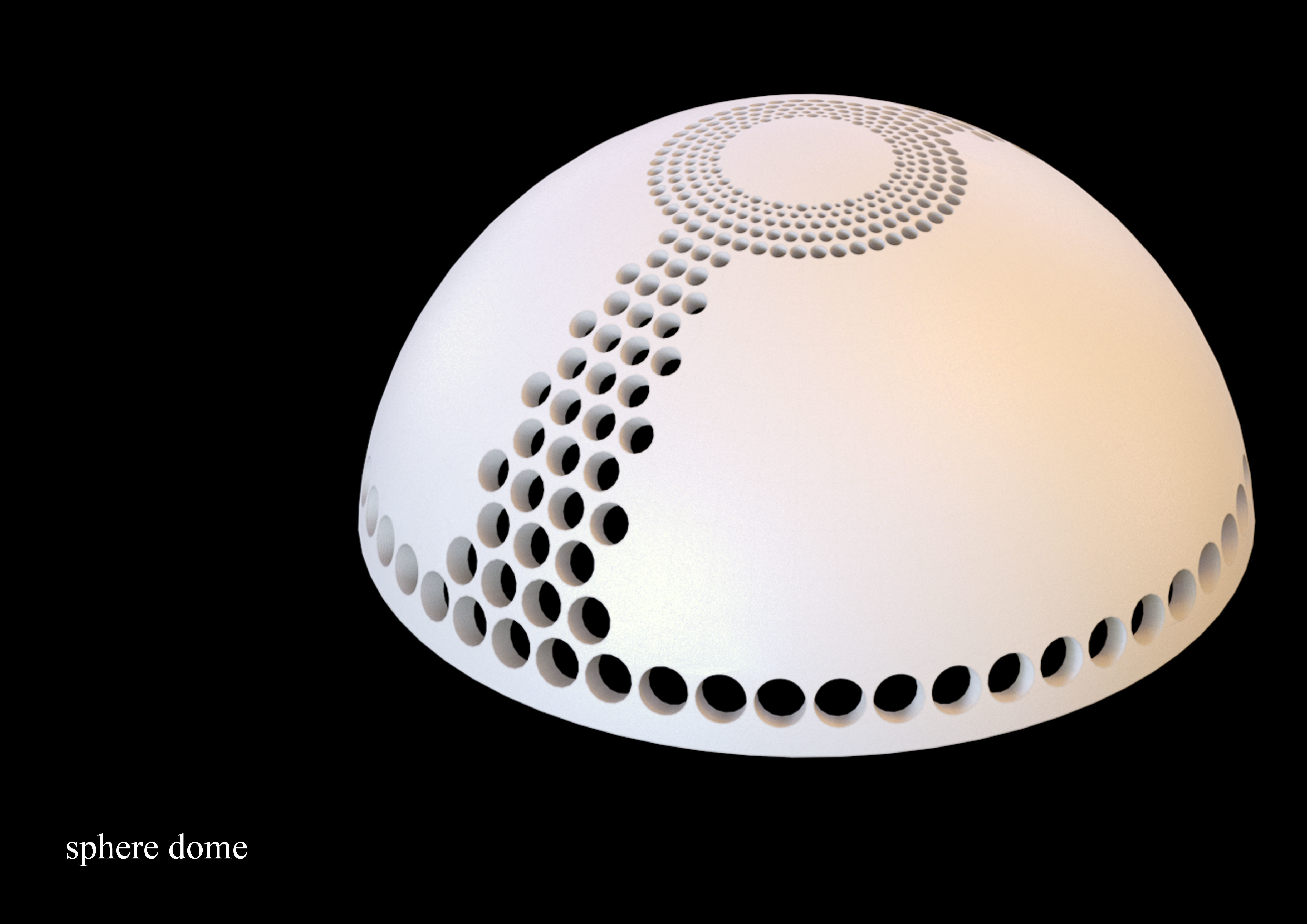 sphere dome 3D model_3