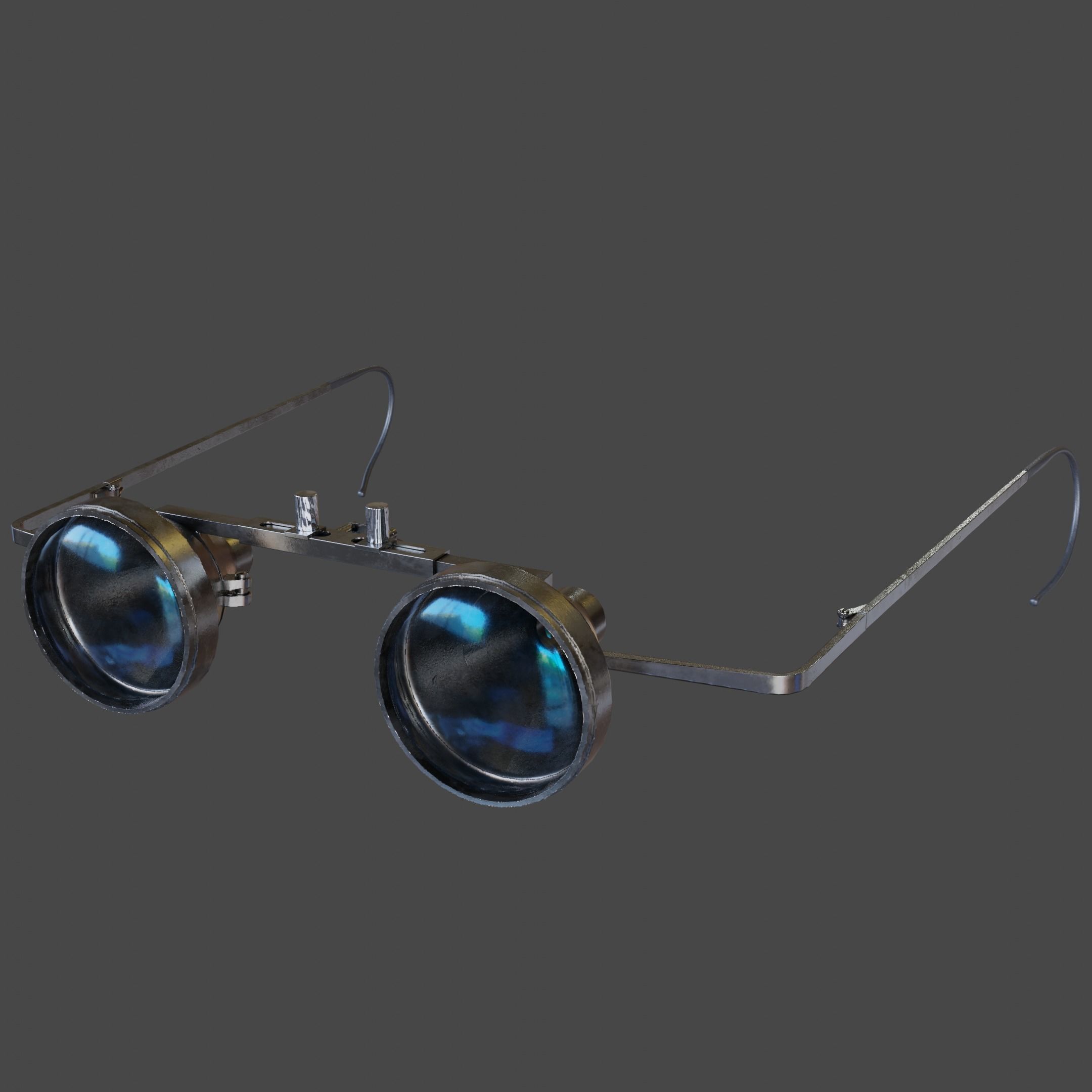 Obrira Goggles Realistic low poly Low-poly 3D model_1