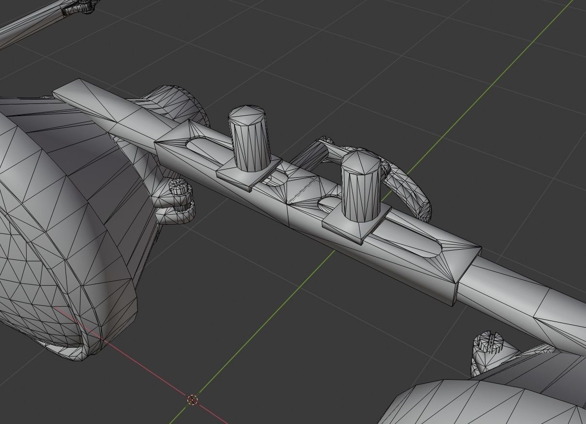 Obrira Goggles Realistic low poly Low-poly 3D model_11