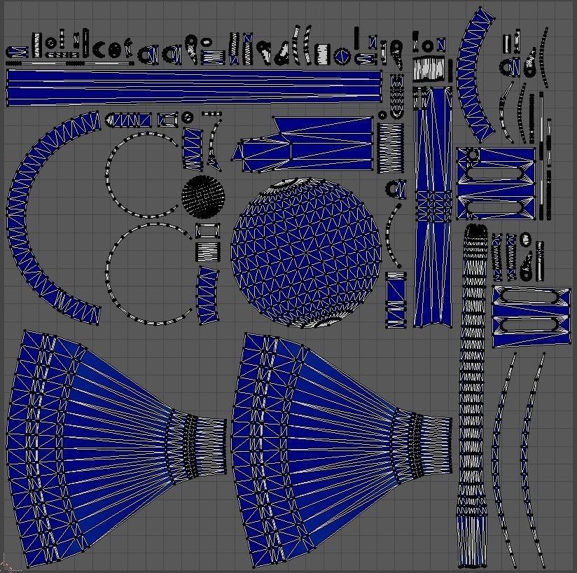 Obrira Goggles Realistic low poly Low-poly 3D model_5