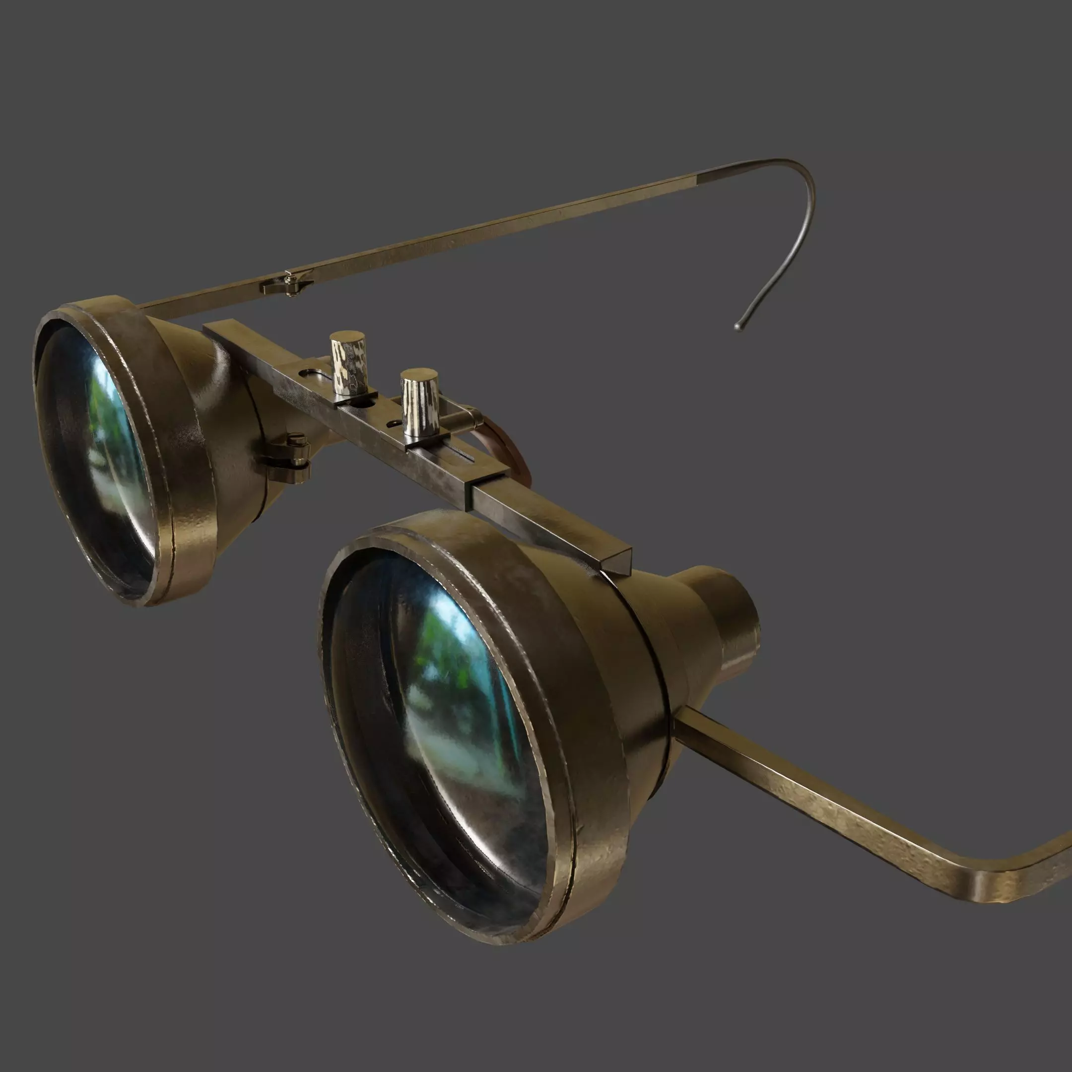 Obrira Goggles Realistic low poly Low-poly 3D model_0