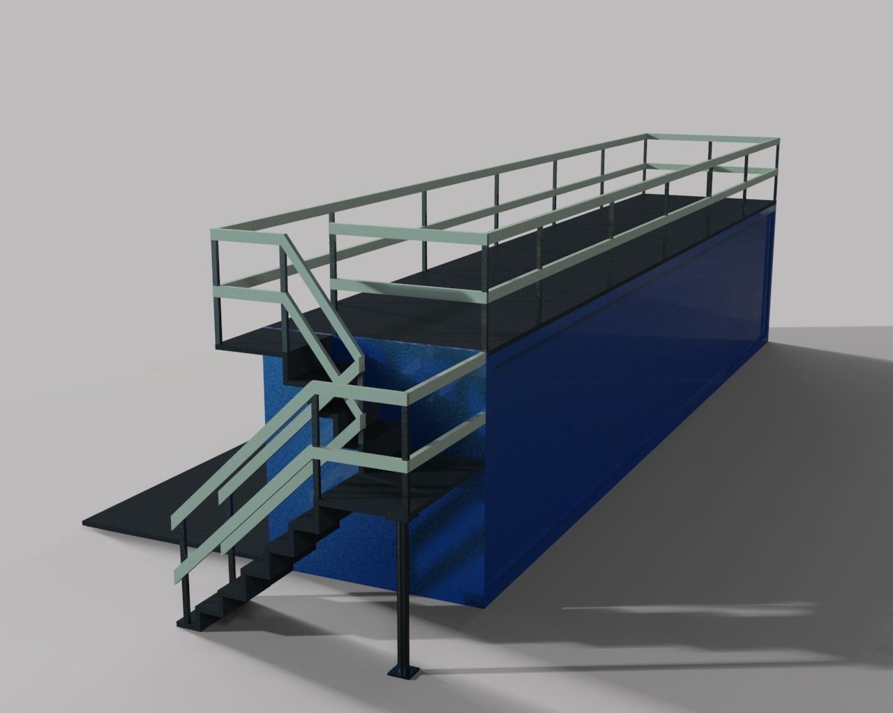 Concept Container Cafe 3D model_1