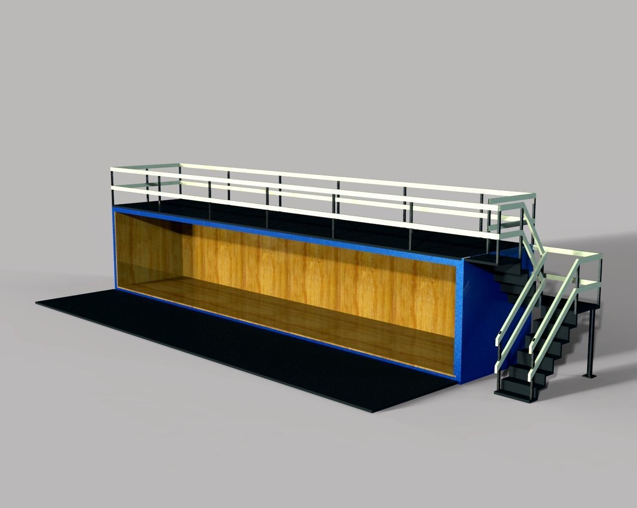 Concept Container Cafe 3D model_7