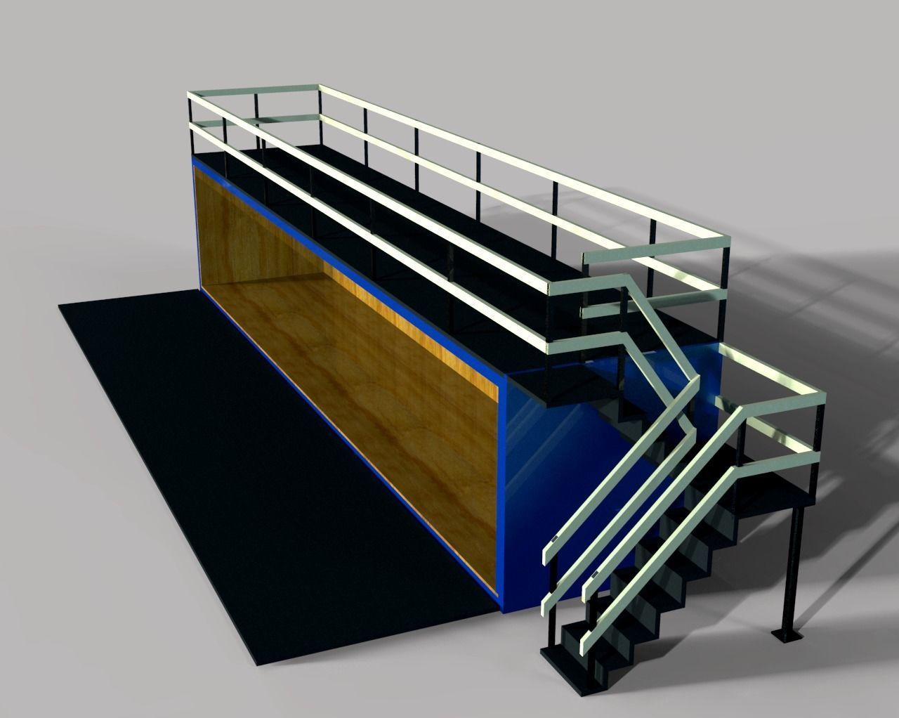 Concept Container Cafe 3D model_5