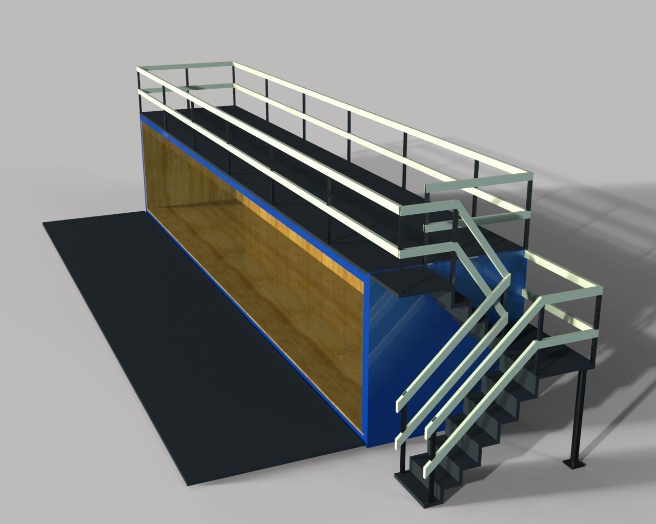 Concept Container Cafe 3D model_4