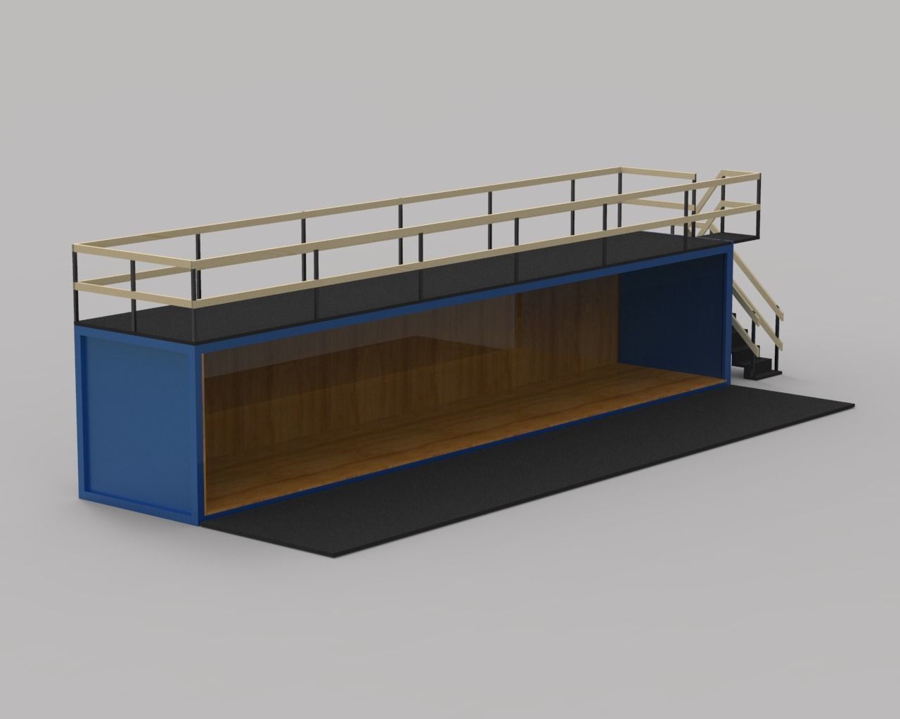 Concept Container Cafe 3D model_17