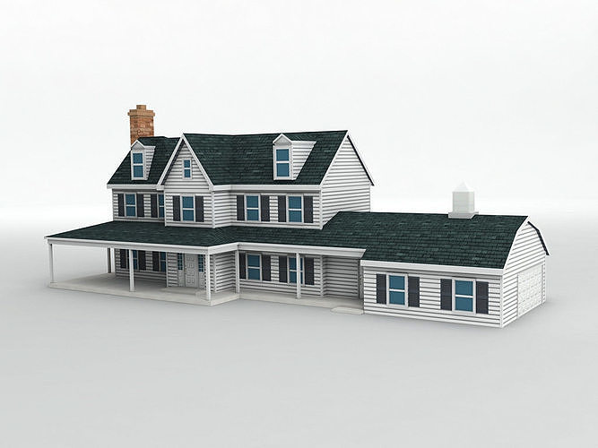House 6 Low-poly 3D model