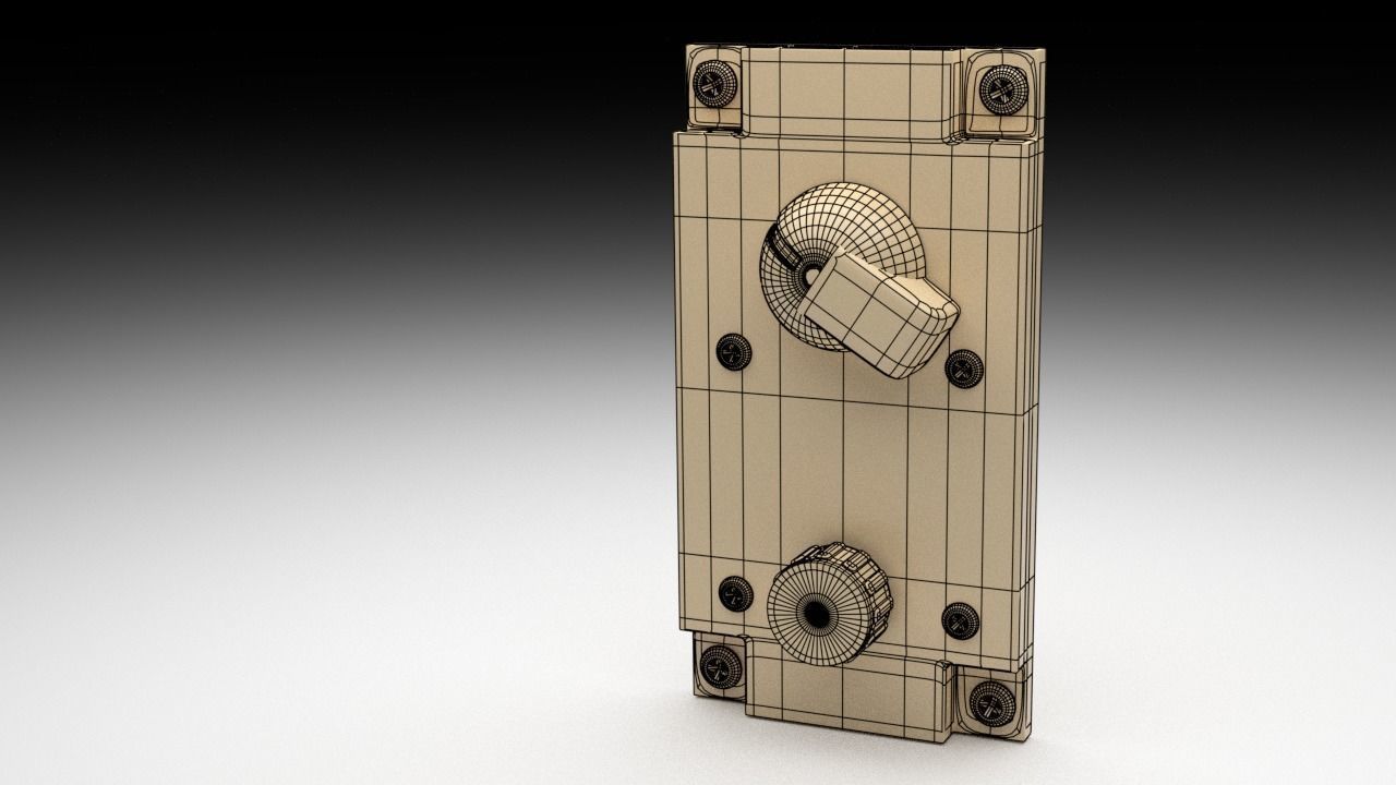 F16 Instrument Mode Panel 3D model_4