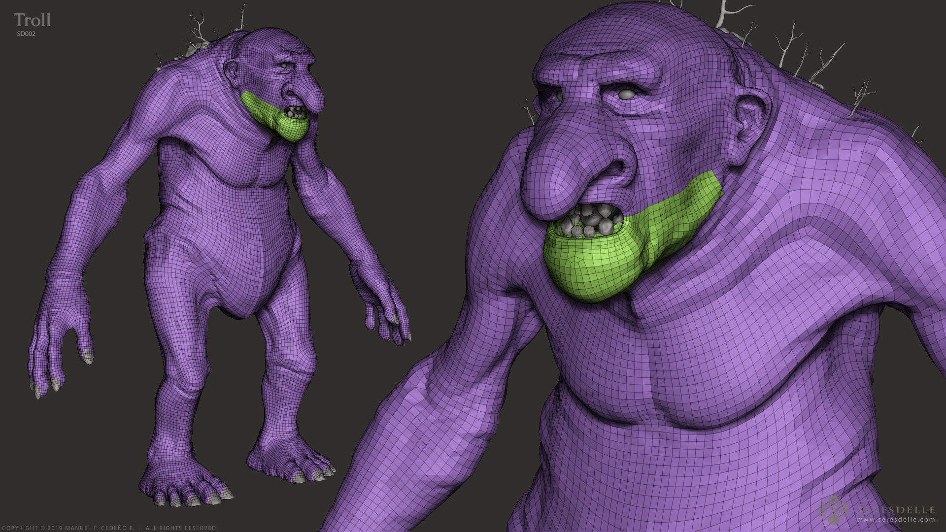 Troll - Highpoly Sculpture 3D model_18
