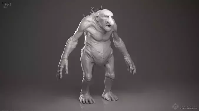Troll - Highpoly Sculpture 3D model