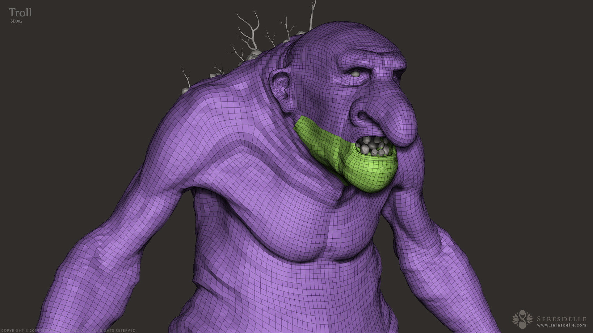 Troll - Highpoly Sculpture 3D model_17