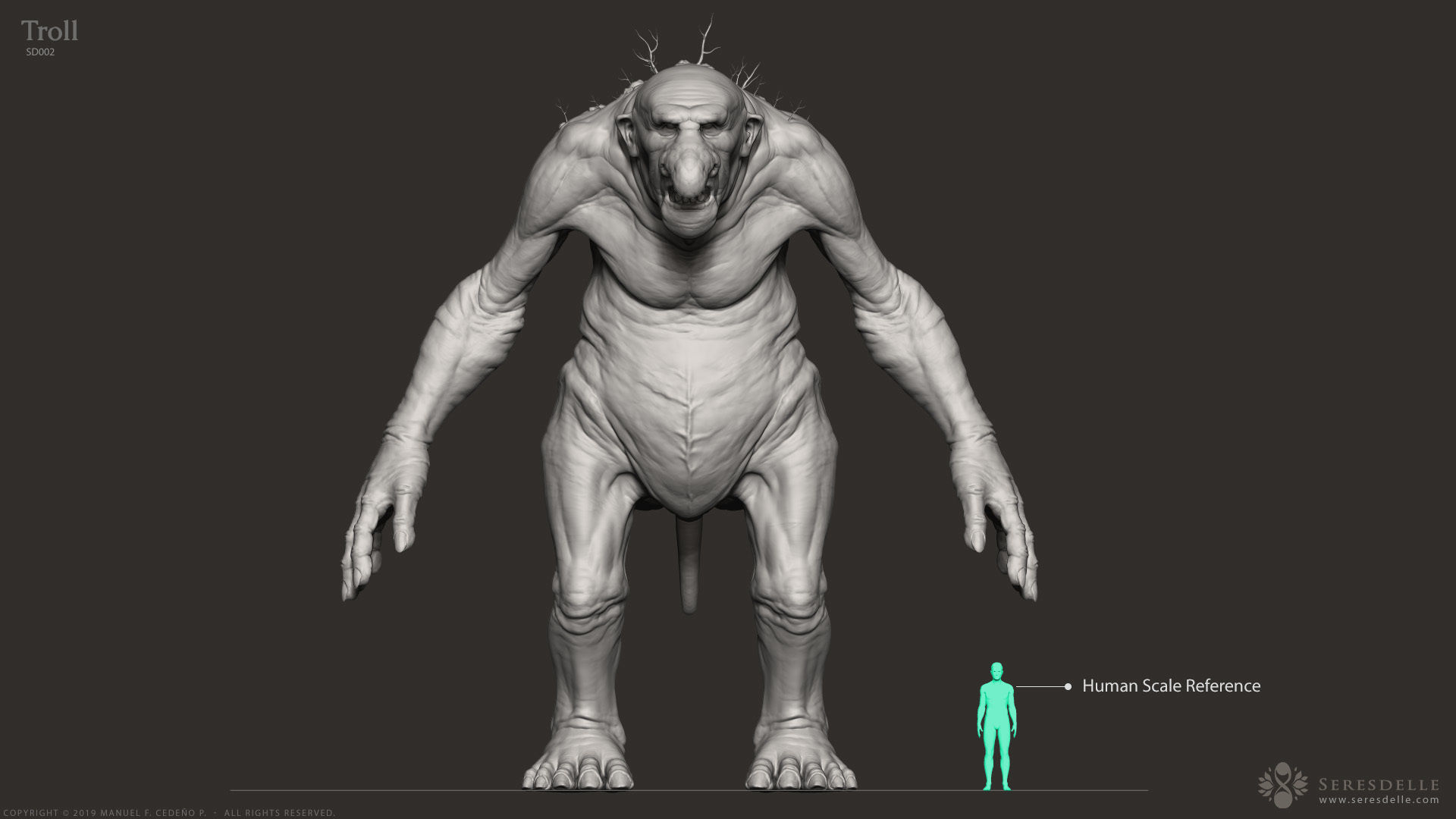 Troll - Highpoly Sculpture 3D model_20