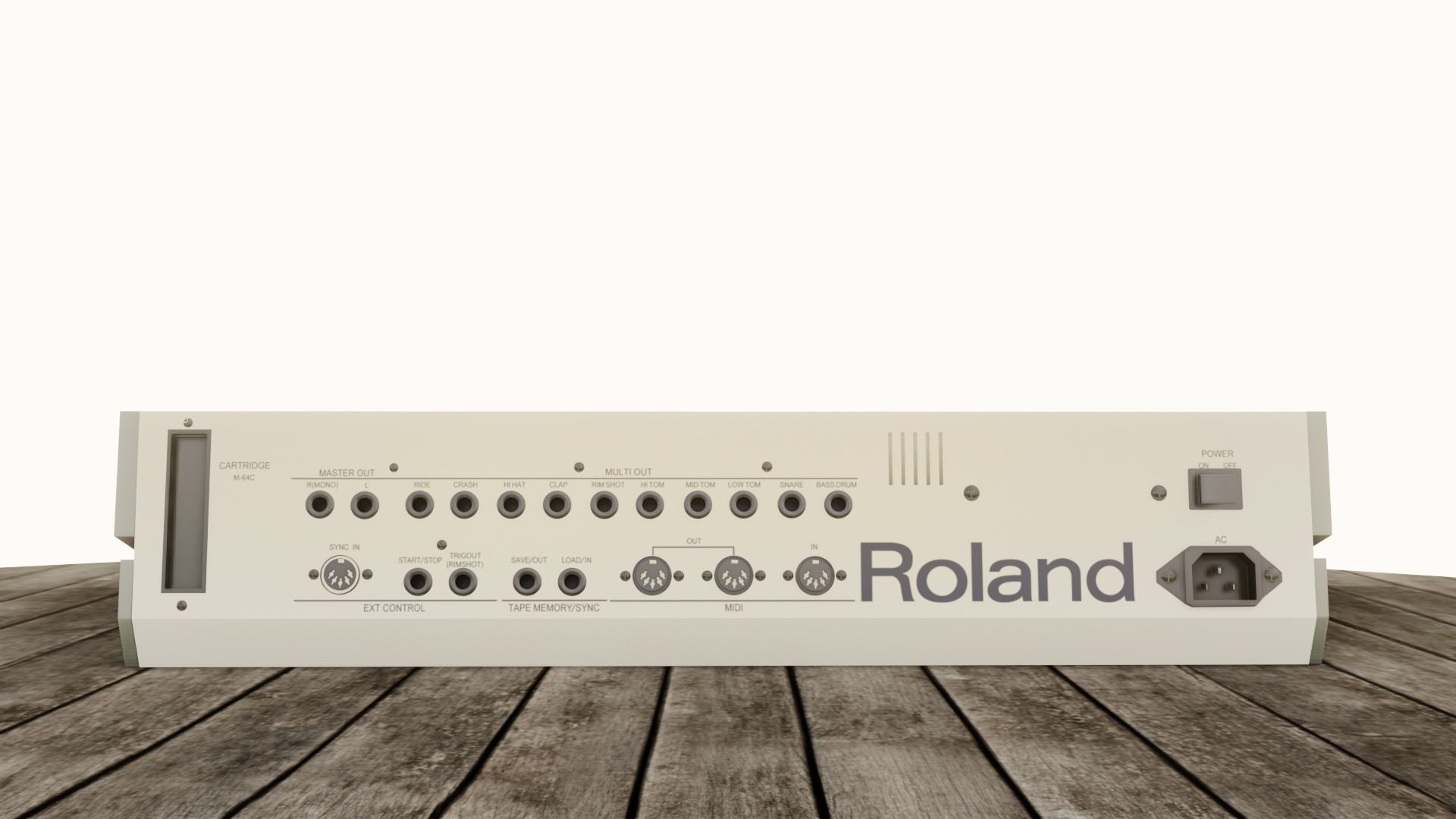 Roland TR-909 3D model_13
