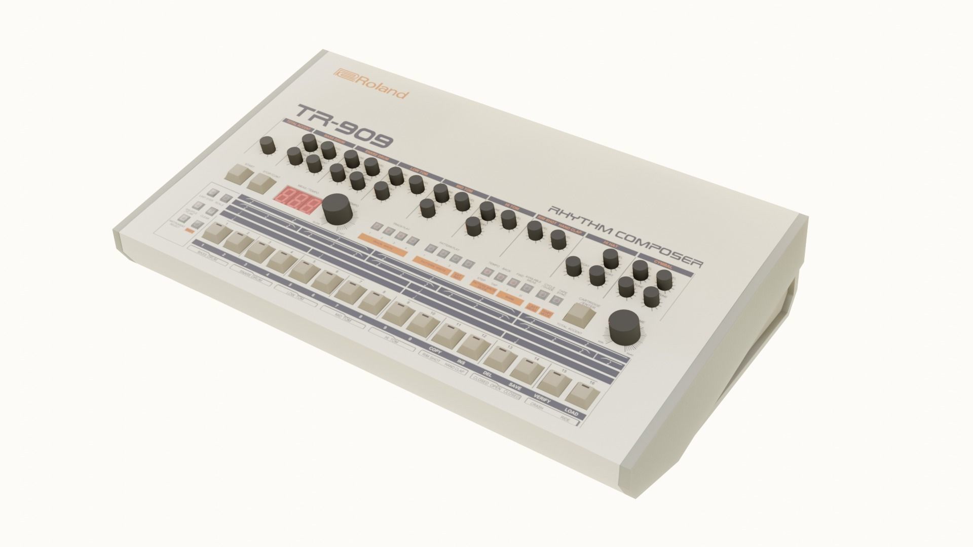 Roland TR-909 3D model_15