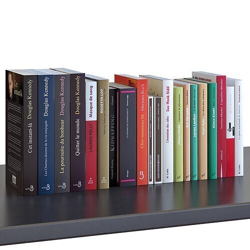 Books Set 08 Digest 3D model