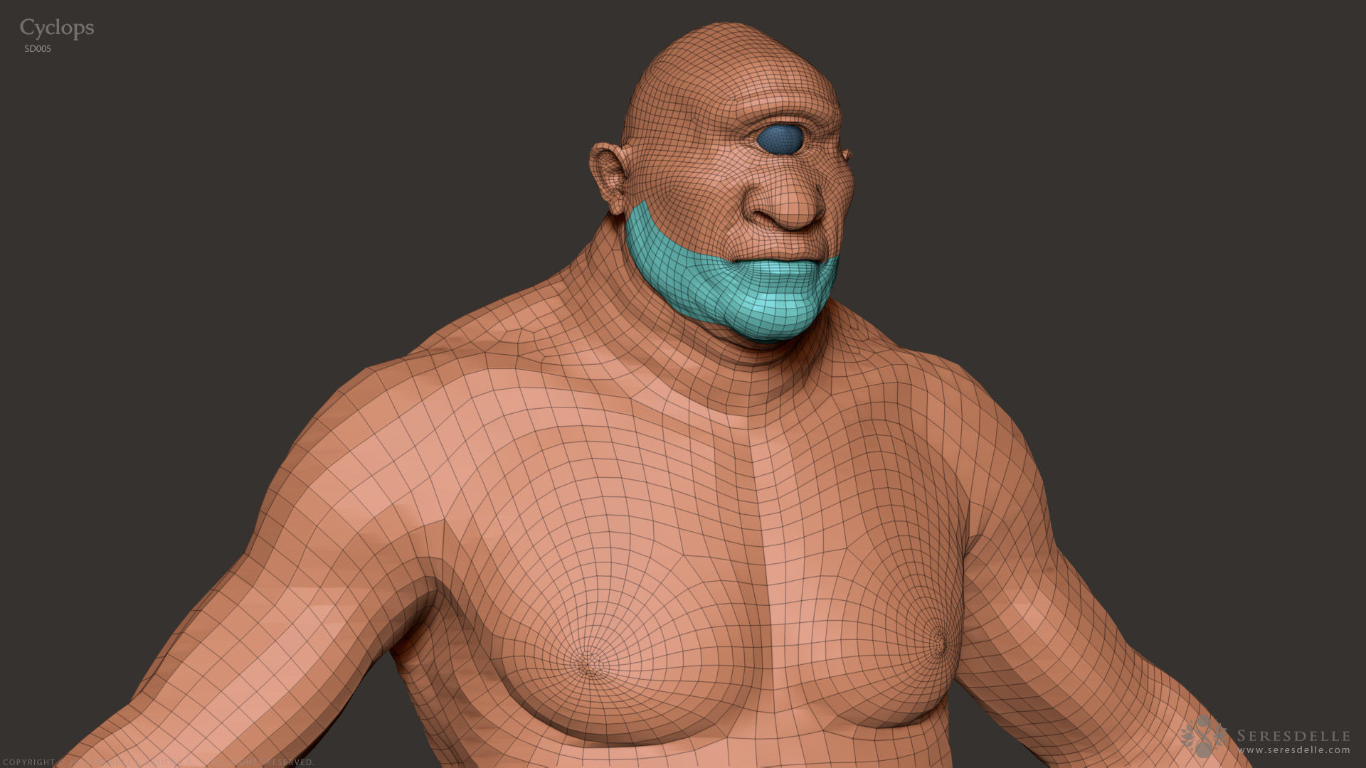 Cyclops - Highpoly Sculpture 3D model_11